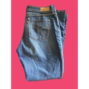 Levis 16 Jeans Bold Curve Classic Boot Cut Stretch Blue Denim 33